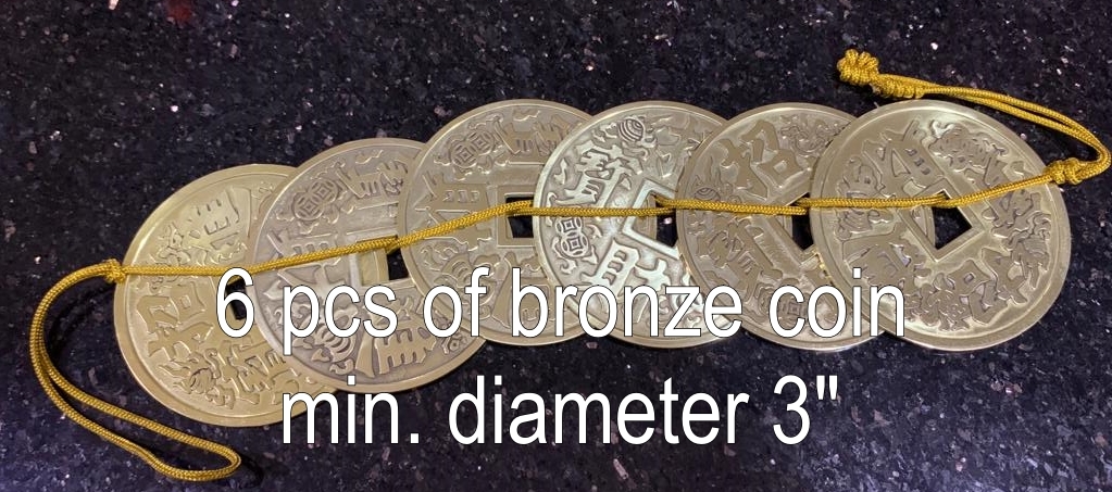 6 Big bronze coins